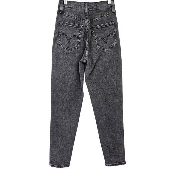 Levi’s High Waisted Taper Mom Jeans Gray Women’s Size 24 Relaxed Fit Denim - Picture 2 of 12